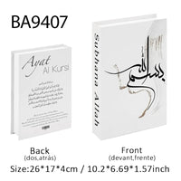 Boîte décorative « livre » — rangement oriental