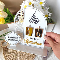 Calendrier de Ramadan à chiffres — acrylique, 20 cm