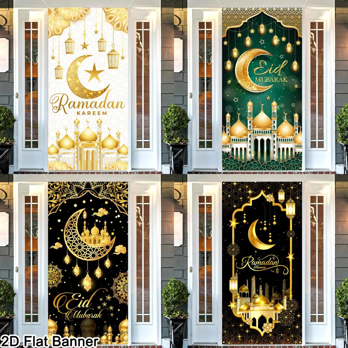 Bannière de porte Ramadan &amp; Aïd — décoration suspendue