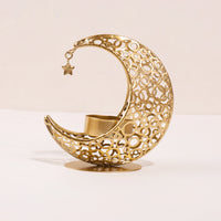 Photophore Lune — bougeoir croissant 3D