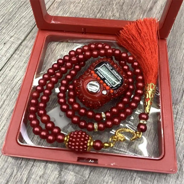 Chapelet Tasbih 99 grains — avec compteur
