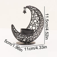 Photophore Lune — bougeoir croissant 3D