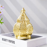 Bougeoir marocain ajouré — photophore en métal