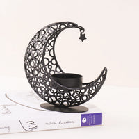 Photophore Lune — bougeoir croissant 3D