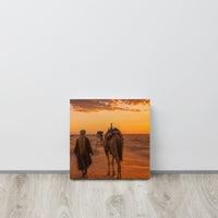 Triptyque Caravane au couchant — panneau centre