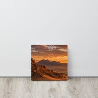 Triptyque Dunes embrasées — panneau gauche