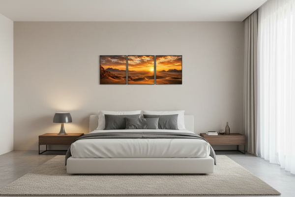 Triptyque Désert — Dunes embrasées